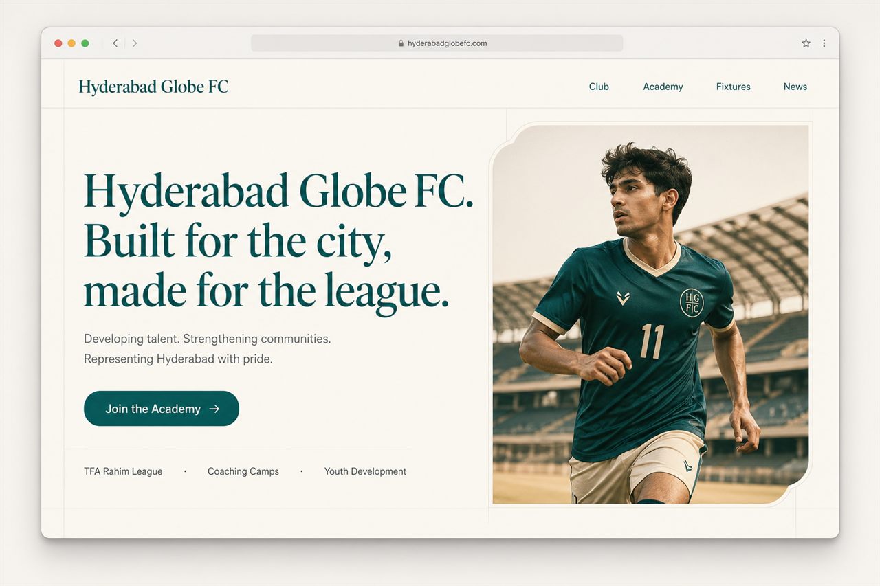 Hyderabad Globe FC project screenshot